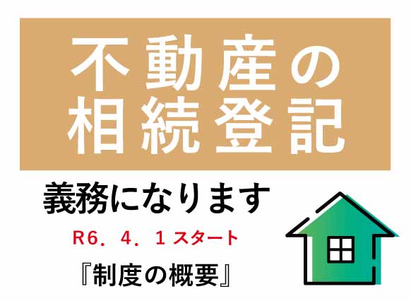 不動産の相続登記が義務になります。